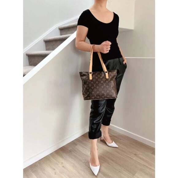 💎✨Authentic✨💎Louis Vuitton Shoulder Bag Cabas Mezzo Monogram - Picture 6 of 10